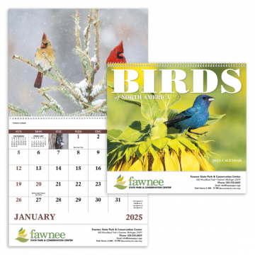 Birds of North America Appointment Wall Calendar - Spiral